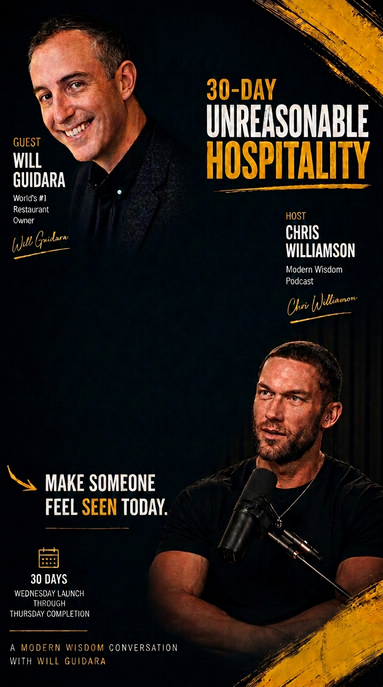 Unreasonable Hospitality challenge cover in the Podcast Challenge App